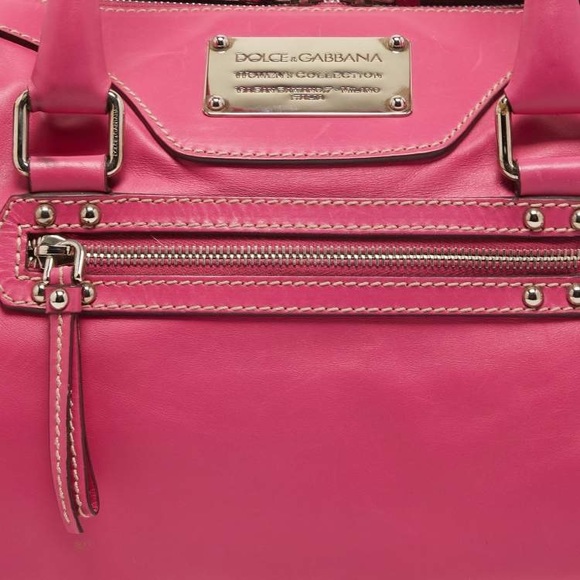 Authentic PreLoved Dolce & Gabbana Fuchsia Leather Satchel - Picture 4 of 6